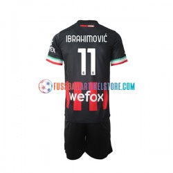 AC Mailand Heimausrüstung Ibrahimovic 11 2022-2023 Kinder Set(Trikot und Hose) S/S