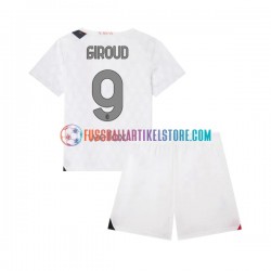 AC Mailand Auswärtsausrüstung Olivier Giroud 9 2023-2024 Kinder Set(Trikot und Hose) S/S