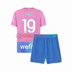 AC Mailand Ausweichausrüstung THEO 19 2023-2024 Kinder Set(Trikot und Hose) S/S