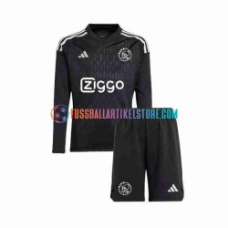 Ajax Amsterdam Ausweichausrüstung Torwart 2023-2024 Kinder Set(Trikot und Hose) L/S