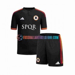 AS Rom Ausweichausrüstung 2023-2024 Kinder Set(Trikot und Hose) S/S