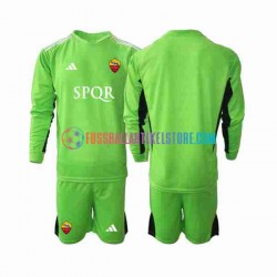 AS Rom Auswärtsausrüstung Torwart 2023-2024 Kinder Set(Trikot und Hose) L/S