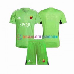 AS Rom Auswärtsausrüstung Torwart 2023-2024 Kinder Set(Trikot und Hose) S/S