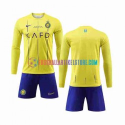 Heimausrüstung Al-Nassr 2023-2024 Kinder Set(Trikot und Hose) L/S