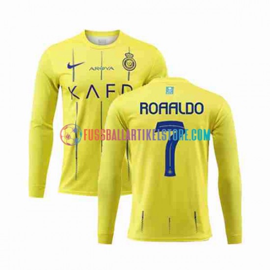 Heimausrüstung Al-Nassr Ronaldo 7 2023-2024 Herren Trikot L/S