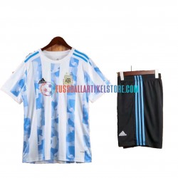 Argentinien Heimausrüstung 2021 Kinder Set(Trikot und Hose) S/S