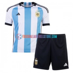 Argentinien Heimausrüstung World Cup 2022 Kinder Set(Trikot und Hose) S/S