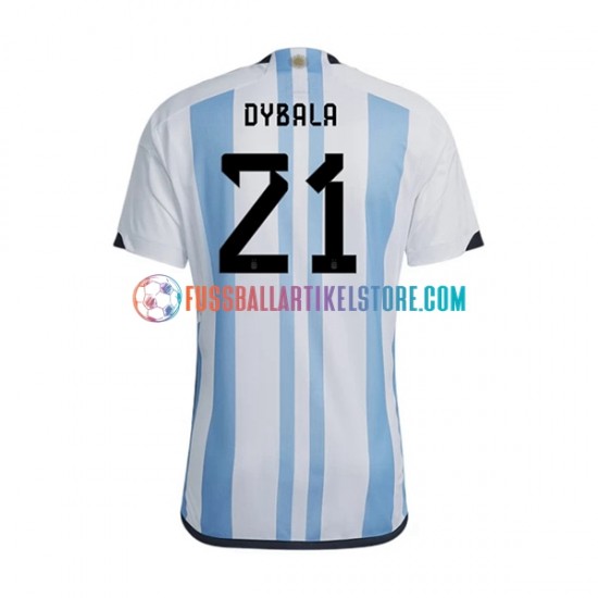 Argentinien Heimausrüstung Dybala 21 World Cup 2022 Herren Trikot S/S