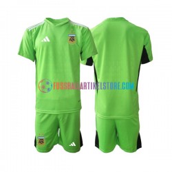 Argentinien Heimausrüstung Torwart World Cup 2022 Kinder Set(Trikot und Hose) S/S