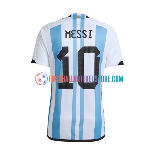 Argentinien Heimausrüstung Lionel Messi 10 World Cup 2022 Herren Trikot S/S