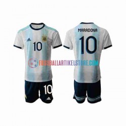 Argentinien Heimausrüstung Maradona 10 2019-2020 Kinder Set(Trikot und Hose) S/S