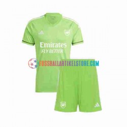 Arsenal Ausweichausrüstung Torwart 2023-2024 Kinder Set(Trikot und Hose) S/S