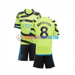 Arsenal Auswärtsausrüstung Odegaard 8 2023-2024 Kinder Set(Trikot und Hose) S/S