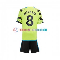 Arsenal Auswärtsausrüstung Odegaard 8 2023-2024 Kinder Set(Trikot und Hose) S/S