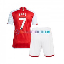Arsenal Heimausrüstung Saka 7 2023-2024 Kinder Set(Trikot und Hose) S/S