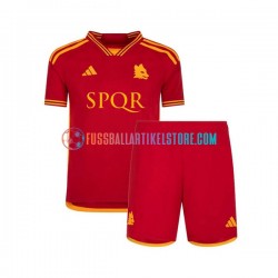AS Rom Heimausrüstung 2023-2024 Kinder Set(Trikot und Hose) S/S