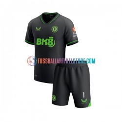 Aston Villa Heimausrüstung Torwart Emiliano Martinez 1 2023-2024 Kinder Set(Trikot und Hose) S/S