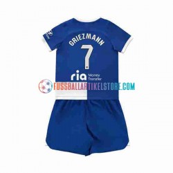 Atlético Madrid Auswärtsausrüstung Antoine Griezmann 7 2023-2024 Kinder Set(Trikot und Hose) S/S