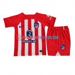 Atlético Madrid Heimausrüstung 2023-2024 Kinder Set(Trikot und Hose) S/S