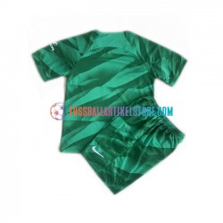 Atlético Madrid Auswärtsausrüstung Torwart 2023-2024 Kinder Set(Trikot und Hose) S/S