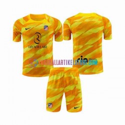 Atlético Madrid Torwart 2023-2024 Kinder Set(Trikot und Hose) Orange S/S