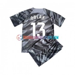Atlético Madrid Heimausrüstung Torwart Jan Oblak 13 2023-2024 Kinder Set(Trikot und Hose) S/S
