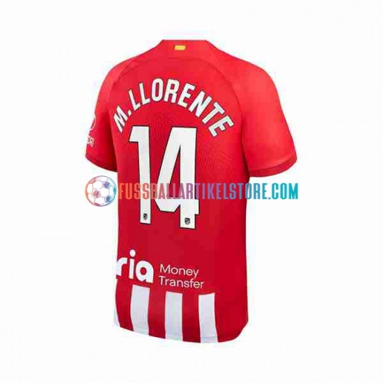 Atlético Madrid Heimausrüstung Marcos Llorente 14 2023-2024 Herren Trikot S/S