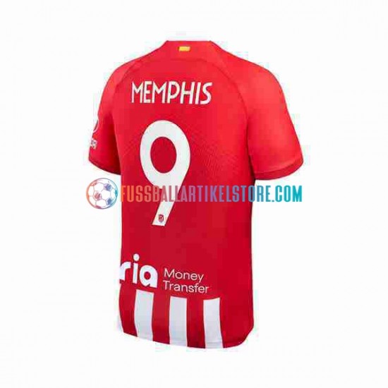 Atlético Madrid Heimausrüstung Memphis Depay 9 2023-2024 Herren Trikot S/S