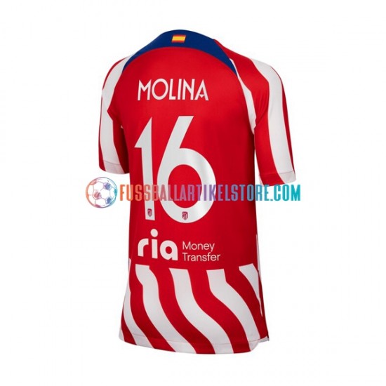 Atlético Madrid Heimausrüstung Nahuel Molina 16 2022-2023 Herren Trikot S/S