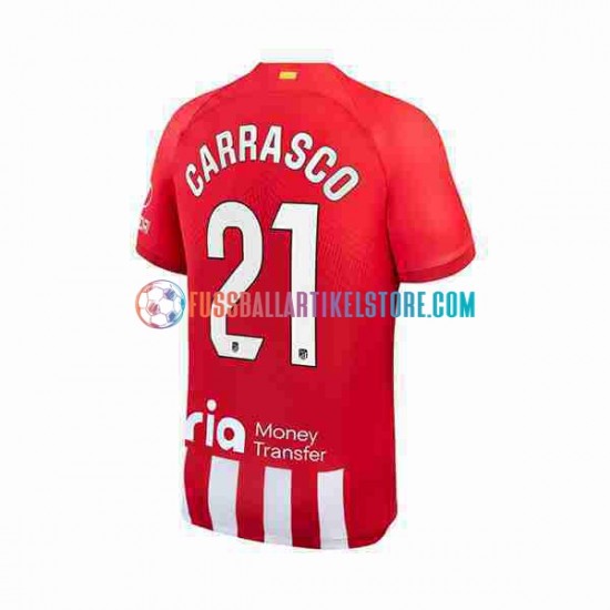 Atlético Madrid Heimausrüstung Yannick Carrasco 21 2023-2024 Herren Trikot S/S