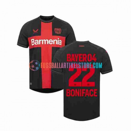 Bayer 04 Leverkusen Heimausrüstung Victor Boniface 22 2023-2024 Herren Trikot S/S