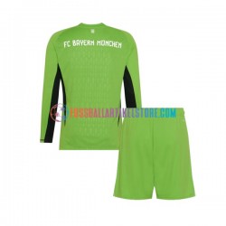 FC Bayern München Auswärtsausrüstung Torwart 2023-2024 Kinder Set(Trikot und Hose) L/S
