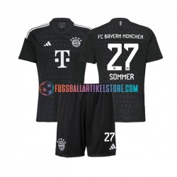 FC Bayern München Heimausrüstung Torwart Yann Sommer 27 2023-2024 Kinder Set(Trikot und Hose) S/S