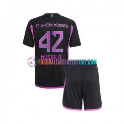 FC Bayern München Auswärtsausrüstung Jamal Musiala 42 2023-2024 Kinder Set(Trikot und Hose) S/S