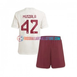 FC Bayern München Ausweichausrüstung Jamal Musiala 42 2023-2024 Kinder Set(Trikot und Hose) S/S