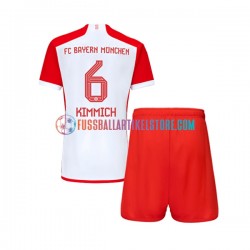 FC Bayern München Heimausrüstung Joshua Kimmich 6 2023-2024 Kinder Set(Trikot und Hose) S/S