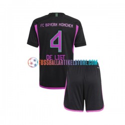 FC Bayern München Auswärtsausrüstung Matthijs de Ligt 4 2023-2024 Kinder Set(Trikot und Hose) S/S