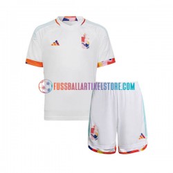Belgien Auswärtsausrüstung World Cup 2022 Kinder Set(Trikot und Hose) S/S
