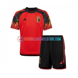 Belgien Heimausrüstung World Cup 2022 Kinder Set(Trikot und Hose) S/S