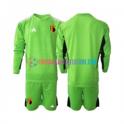 Belgien Heimausrüstung Torwart 2022 Kinder Set(Trikot und Hose) L/S