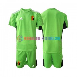 Belgien Heimausrüstung Torwart 2022 Kinder Set(Trikot und Hose) S/S