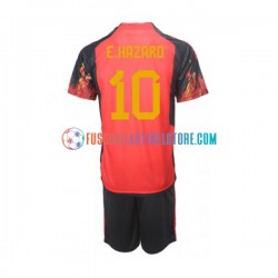 Belgien Heimausrüstung Hazard 10 World Cup 2022 Kinder Set(Trikot und Hose) S/S