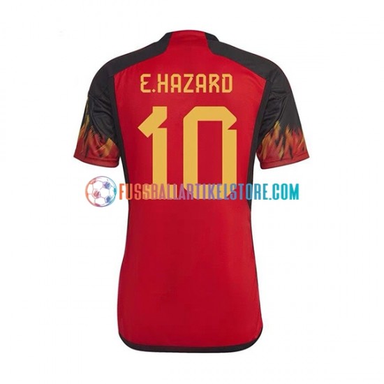 Belgien Heimausrüstung Hazard 10 World Cup 2022 Herren Trikot S/S