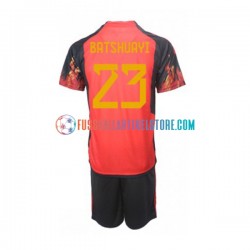 Belgien Heimausrüstung Michy Batshuayi 23 World Cup 2022 Kinder Set(Trikot und Hose) S/S