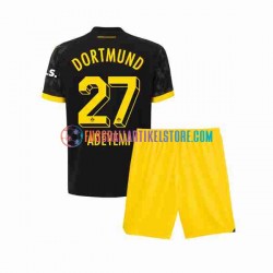 Borussia Dortmund Auswärtsausrüstung Karim Adeyemi 27 2023-2024 Kinder Set(Trikot und Hose) S/S