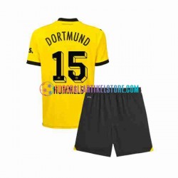 Borussia Dortmund Heimausrüstung Mats Hummels 15 2023-2024 Kinder Set(Trikot und Hose) S/S