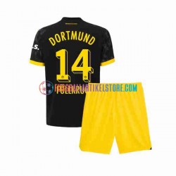 Borussia Dortmund Auswärtsausrüstung Niclas Fullkrug 14 2023-2024 Kinder Set(Trikot und Hose) S/S