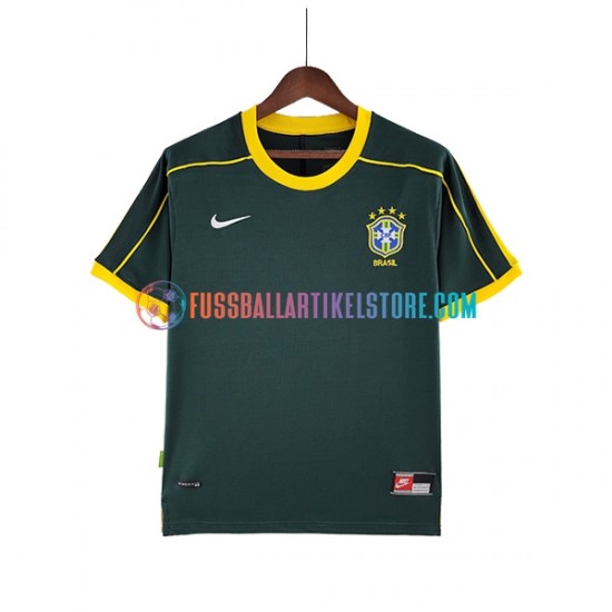 Brasilien Auswärtsausrüstung Torwart Retro 1998 Herren Trikot S/S