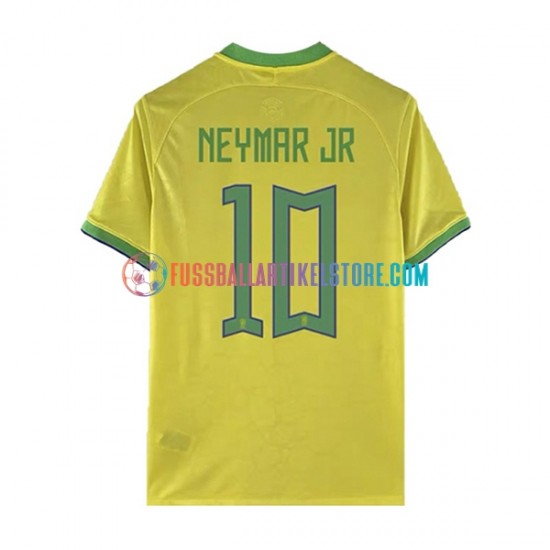 Brasilien Heimausrüstung Neymar JR 10 World Cup 2022 Herren Trikot S/S