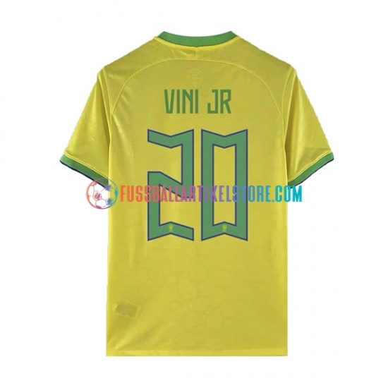 Brasilien Heimausrüstung Vinicius Junior 20 World Cup 2022 Herren Trikot S/S